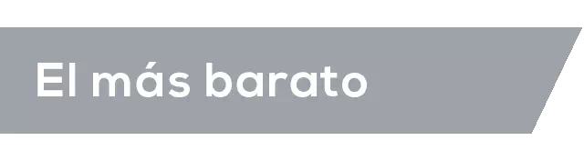 más barato